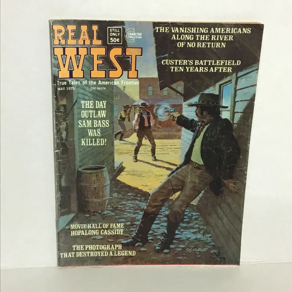 Real West‎ Magazine May 1975 True Tales American Frontier Sam Bass Charlton